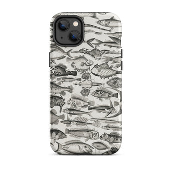 Ichthyology - Oliver Goldsmith Iphone Case, 14 Plus / Matte, Fish-patterned Phone Case