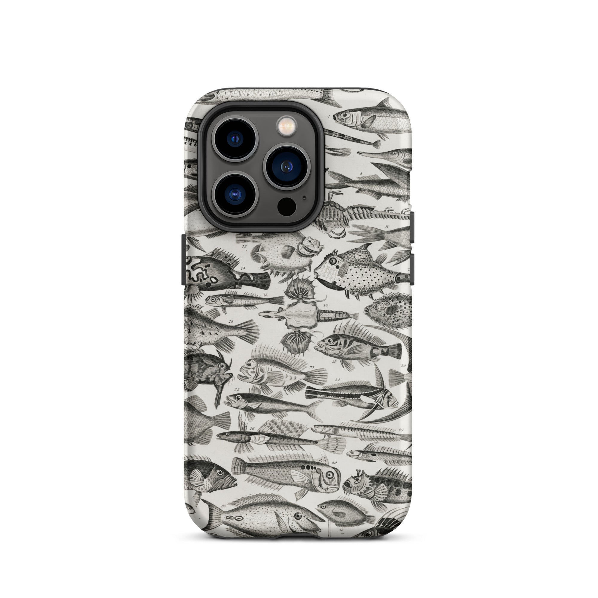 Ichthyology Oliver Goldsmith Iphone Case, 14 Pro / Matte, Fish Patterned Phone Case
