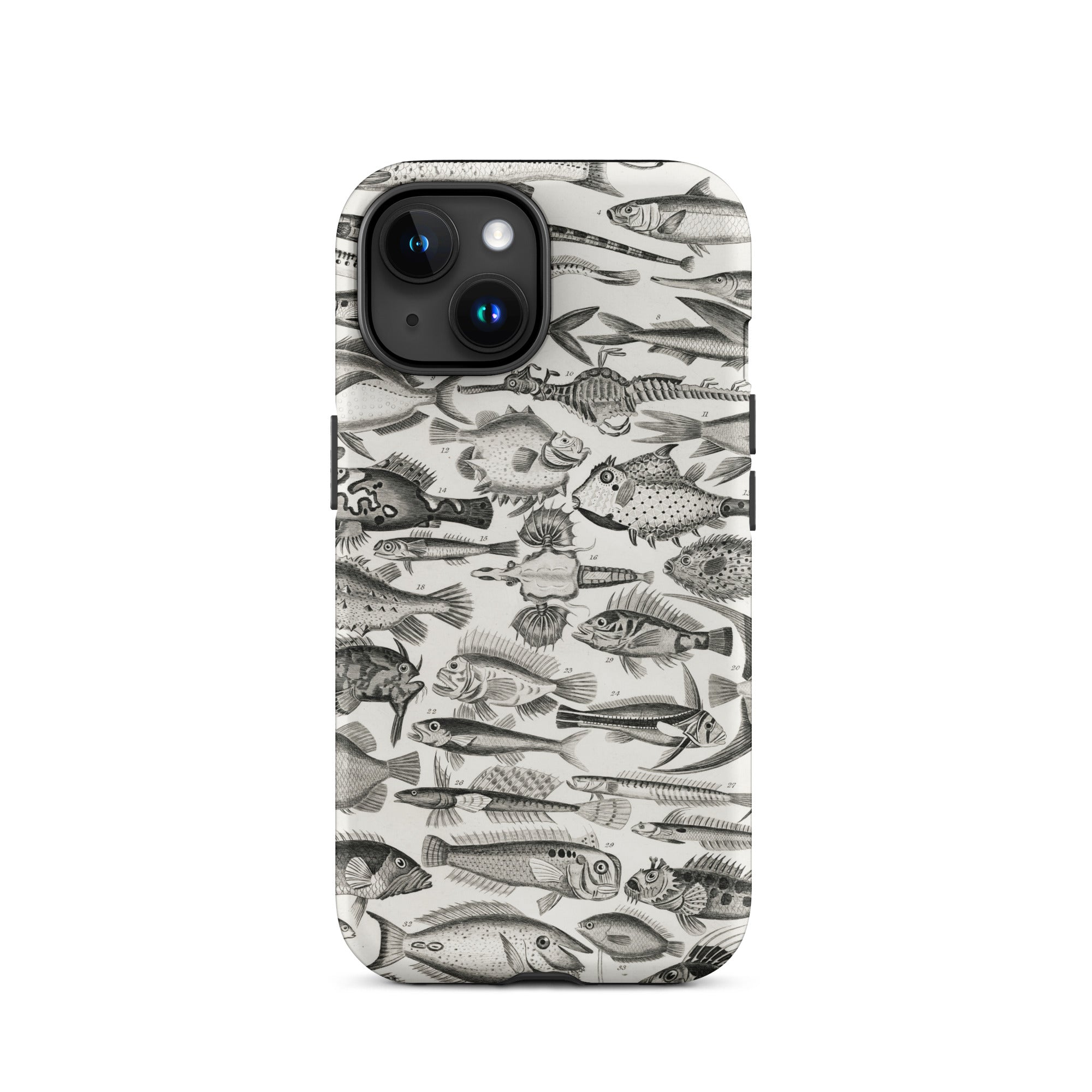 Ichthyology Oliver Goldsmith Iphone Case, 15 / Matte, Fish Patterned Phone Case