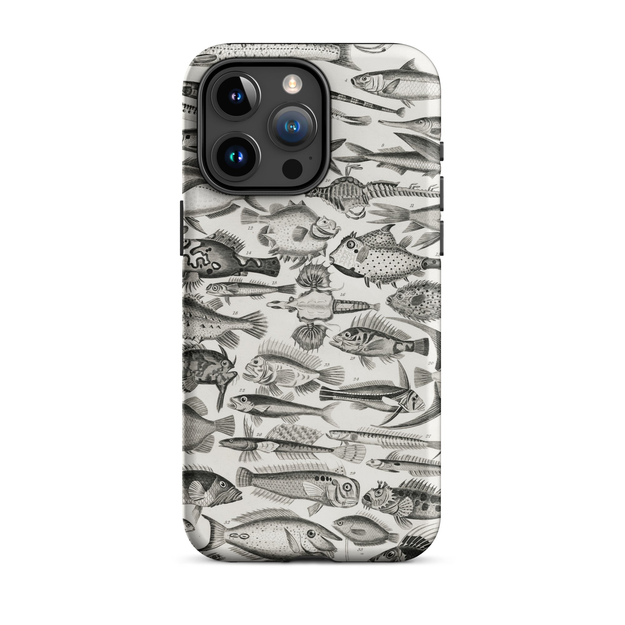 Ichthyology - Oliver Goldsmith Iphone Case, 15 Pro Max / Matte, Fish-patterned Phone Case