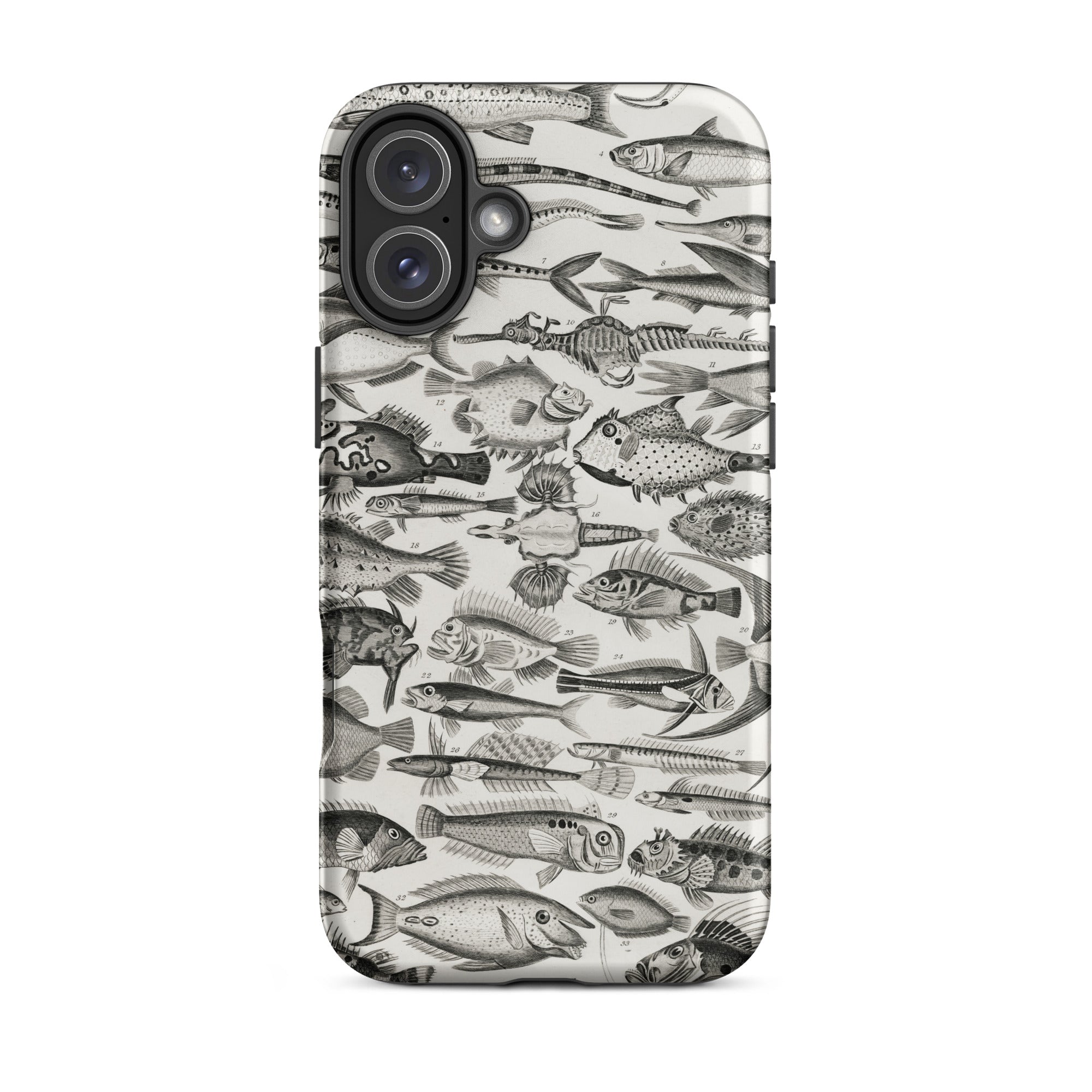 Ichthyology Oliver Goldsmith Iphone Case, 16 Plus / Matte, Fish Patterned Phone Case