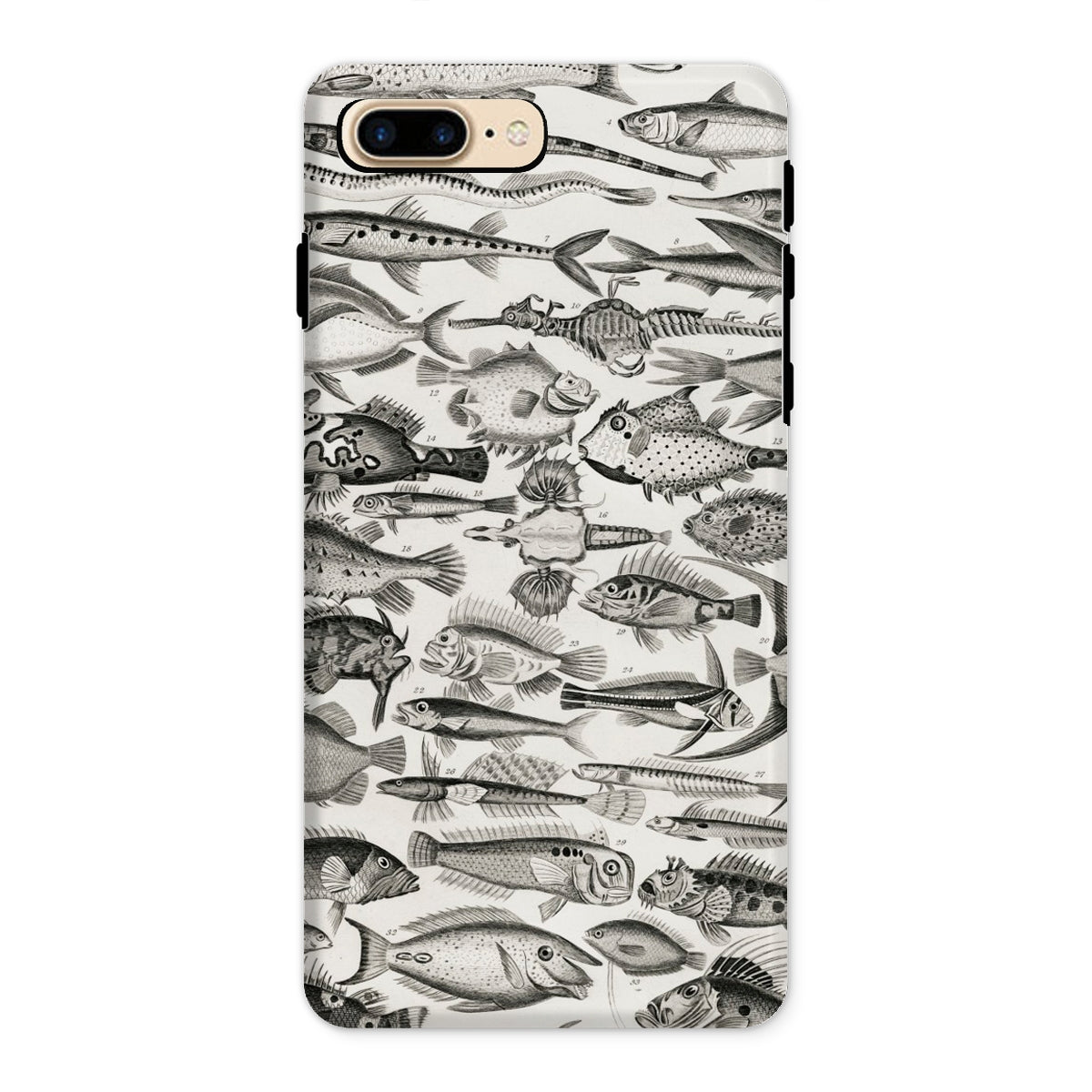 Ichthyology Oliver Goldsmith Iphone Case, 8 Plus / Matte, Fish Patterned Phone Case