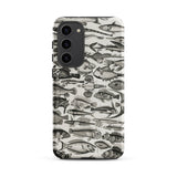 Ichthyology - Oliver Goldsmith Samsung Case, Galaxy S23 Plus / Matte, Smartphone Case Black White Print Fish Illustrations
