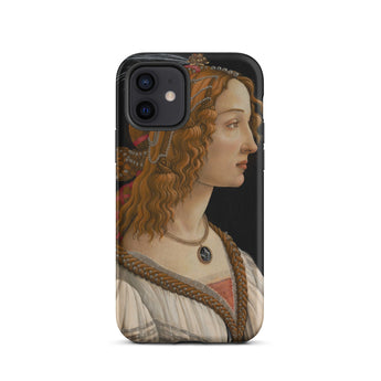 Idealized Portrait of a Lady - Sandro Botticelli Iphone Case, 12 / Matte, Phone Case Renaissance Portrait