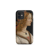 Idealized Portrait of a Lady - Sandro Botticelli Iphone Case, 12 Mini / Matte, Artistic Phone Case