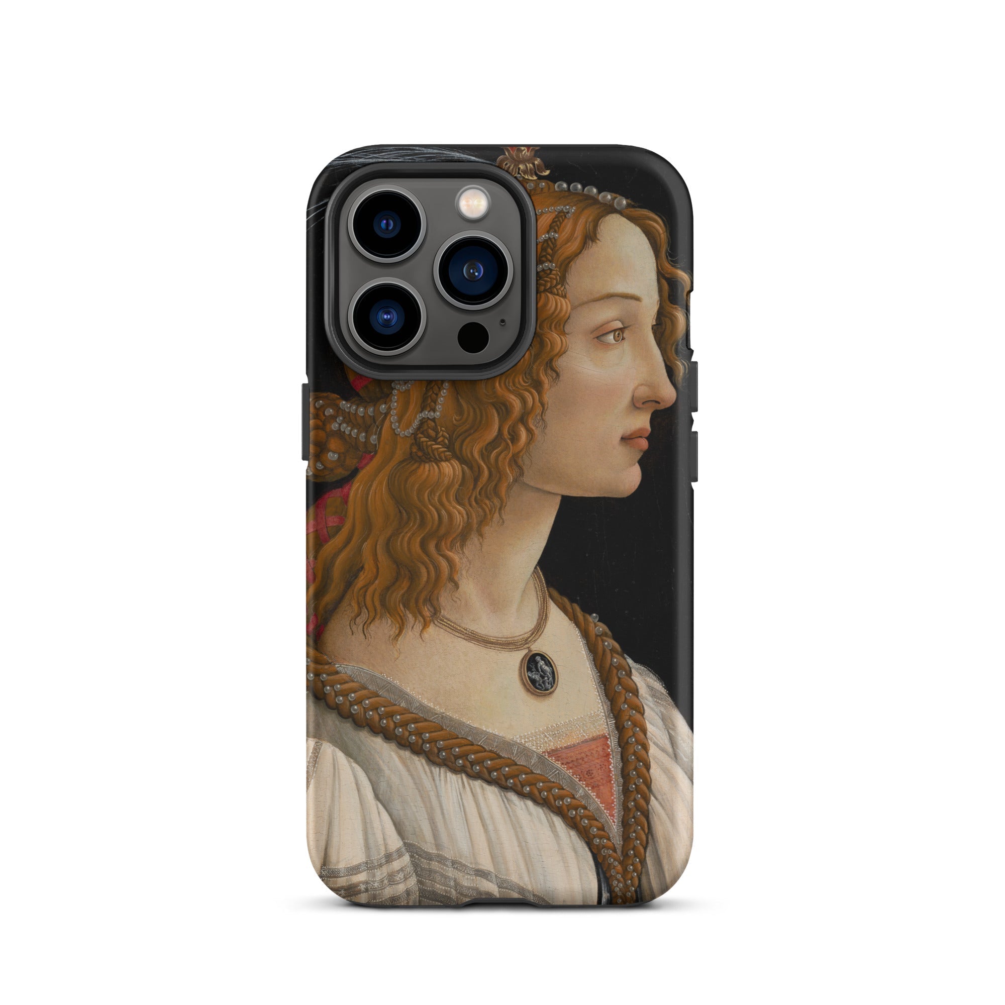 Idealized Portrait of a Lady Sandro Botticelli Iphone Case, 13 Pro / Matte, Phone Case Renaissance Portrait