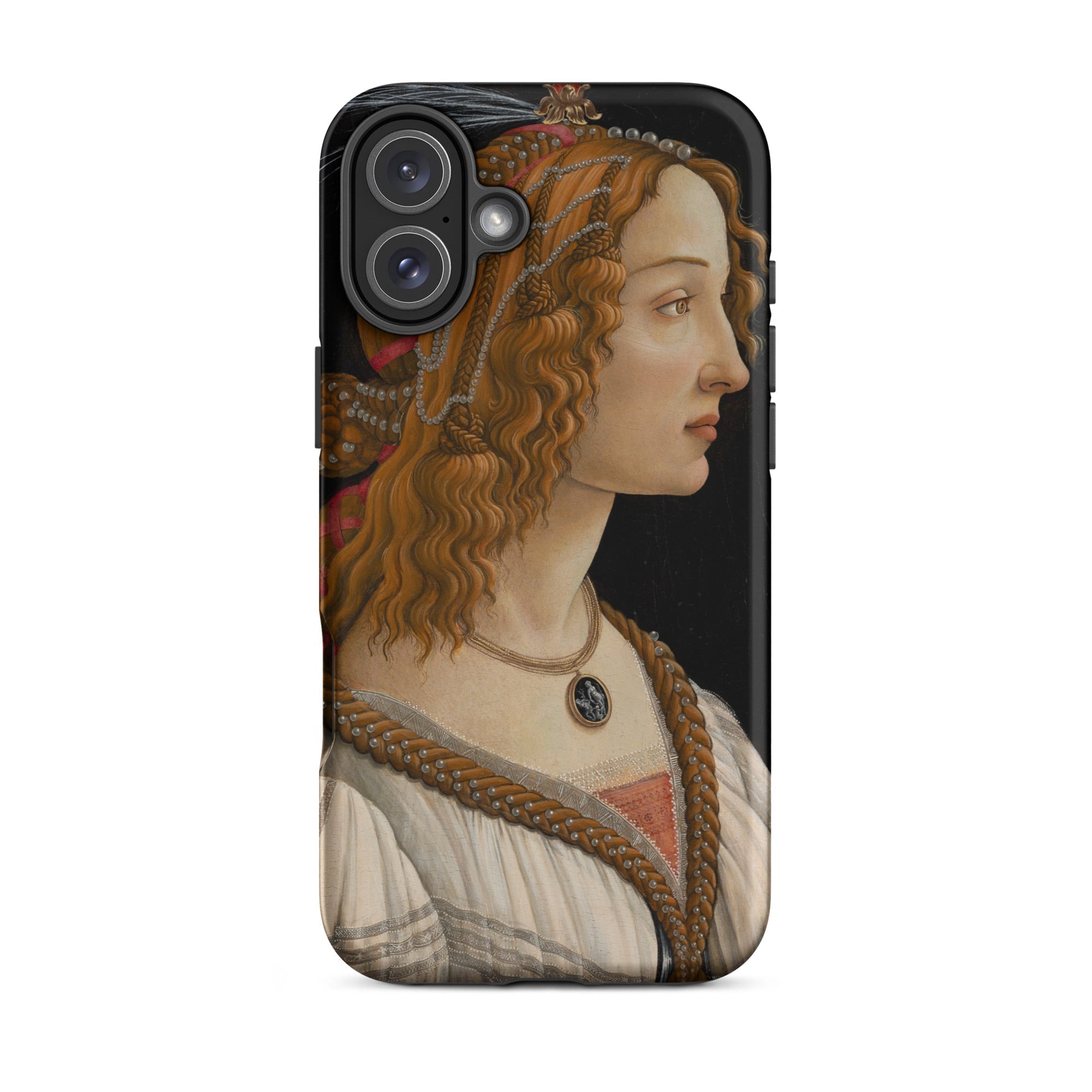 Idealized Portrait of a Lady Sandro Botticelli Iphone Case, 16 Plus / Matte, Phone Case Renaissance Portrait