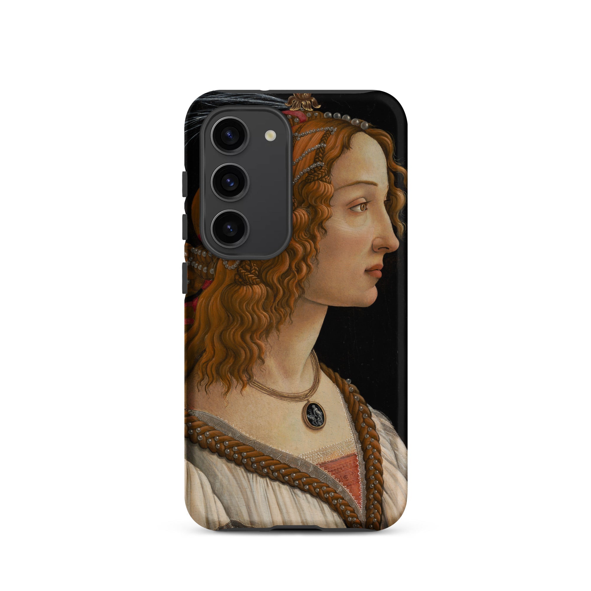 Idealized Portrait of a Lady Sandro Botticelli Samsung Case, Galaxy S23 / Matte, Smartphone Case Classical Portrait Woman