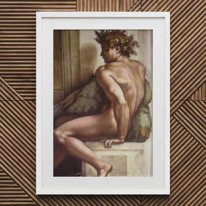 Ignudo - Michelangelo Drunkenness of Noah Art Print