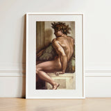 Ignudo - Michelangelo Drunkenness of Noah Art Print / Canvas, 12x17’’ / A3 / White Frame / Matboard, Posters Prints & Visual Artwork, Toby