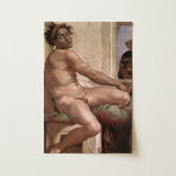 Ignudo - Michelangelo Sacrifice of Noah Art Print / Canvas, 12x18’’ / 31x46cm / Unframed / no Border, Posters Prints & Visual Artwork, Toby