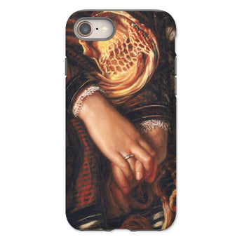 Il Dolce Far Niente - William Holman Hunt Iphone Case, 8 / Matte, Phone Case Painting Clasped Hands Veiled Figure