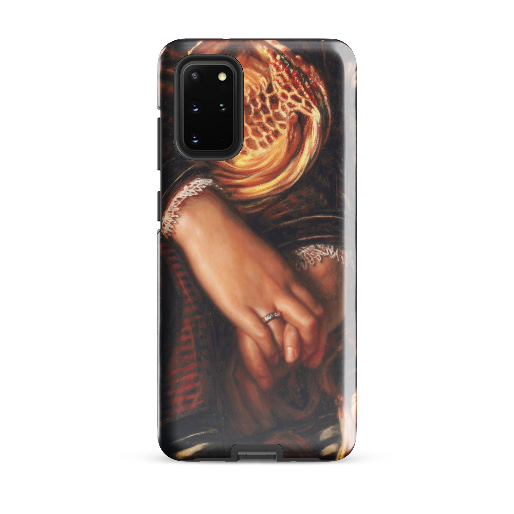 Il Dolce Far Niente William Holman Hunt Samsung Case, Galaxy S20 Plus / Gloss, Smartphone Case Classical Painting Two Hands Clasped Ring