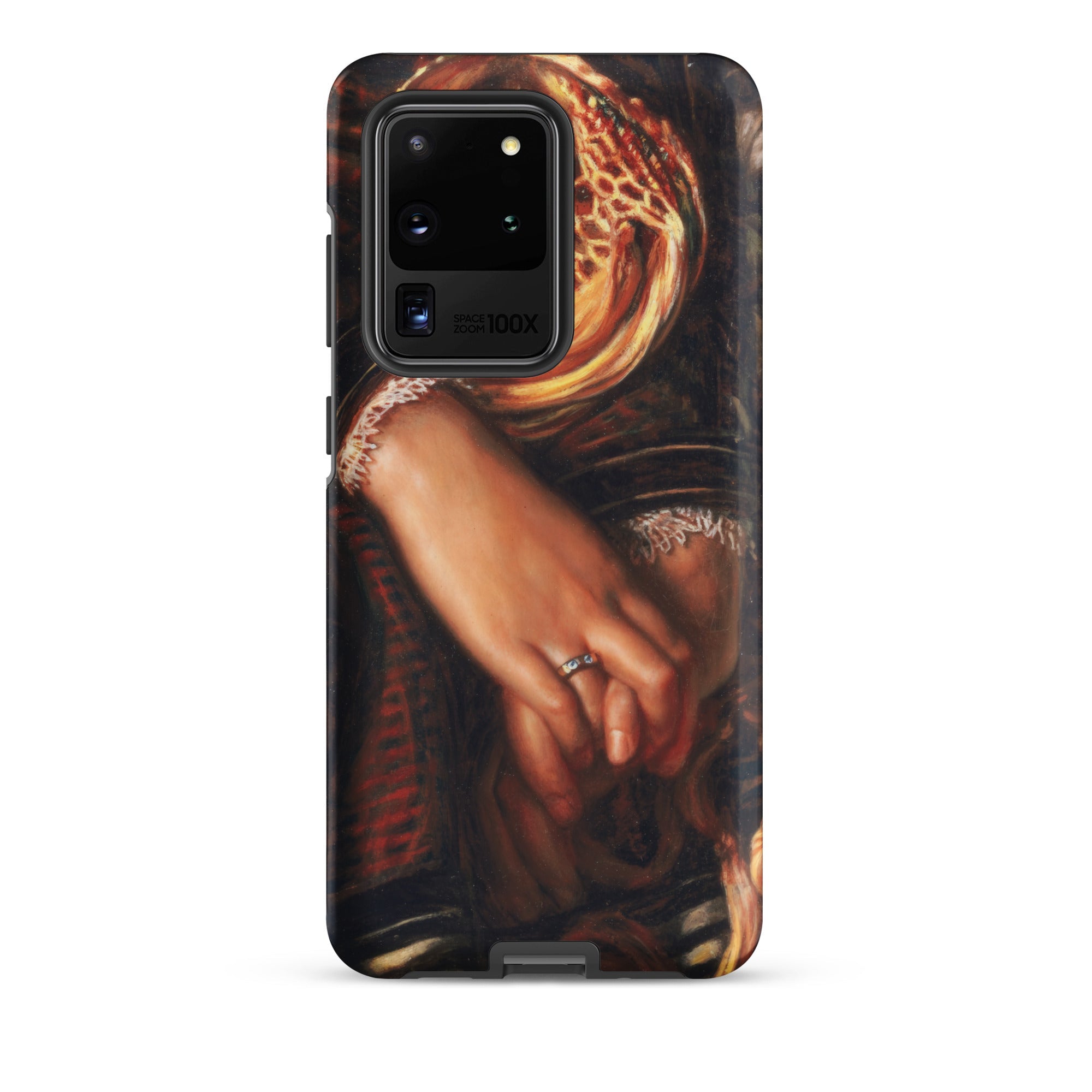 Il Dolce Far Niente William Holman Hunt Samsung Case, Galaxy S20 Ultra / Matte, Smartphone Case Classical Painting Two Hands Clasped Ring