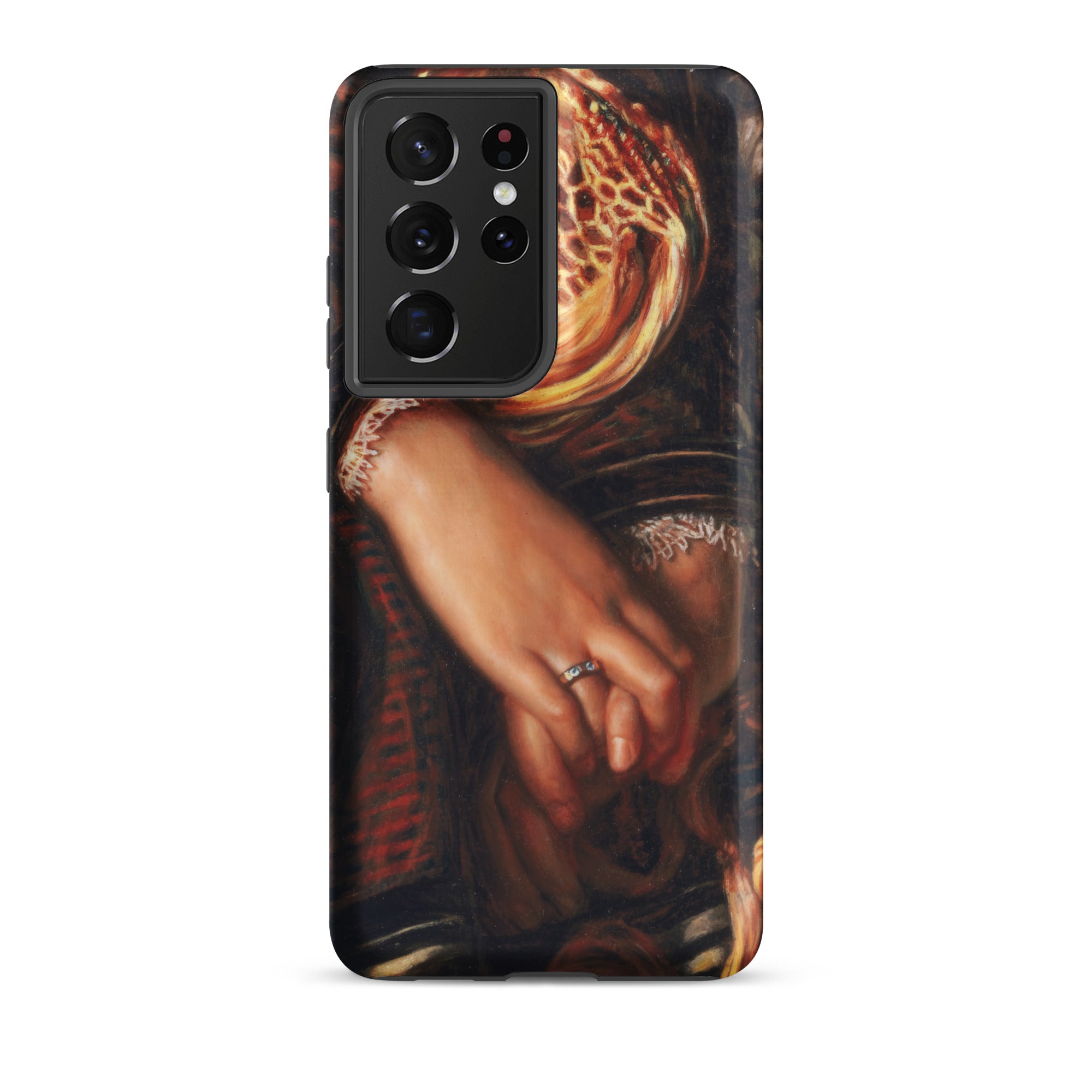 Il Dolce Far Niente William Holman Hunt Samsung Case, Galaxy S21 Ultra / Matte, Black Phone Case Classical Painting Two Hands