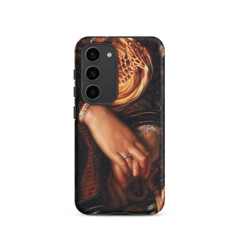 Il Dolce Far Niente - William Holman Hunt Samsung Case, Galaxy S23 / Matte, Smartphone Case Classical Painting Hands Patterned Head