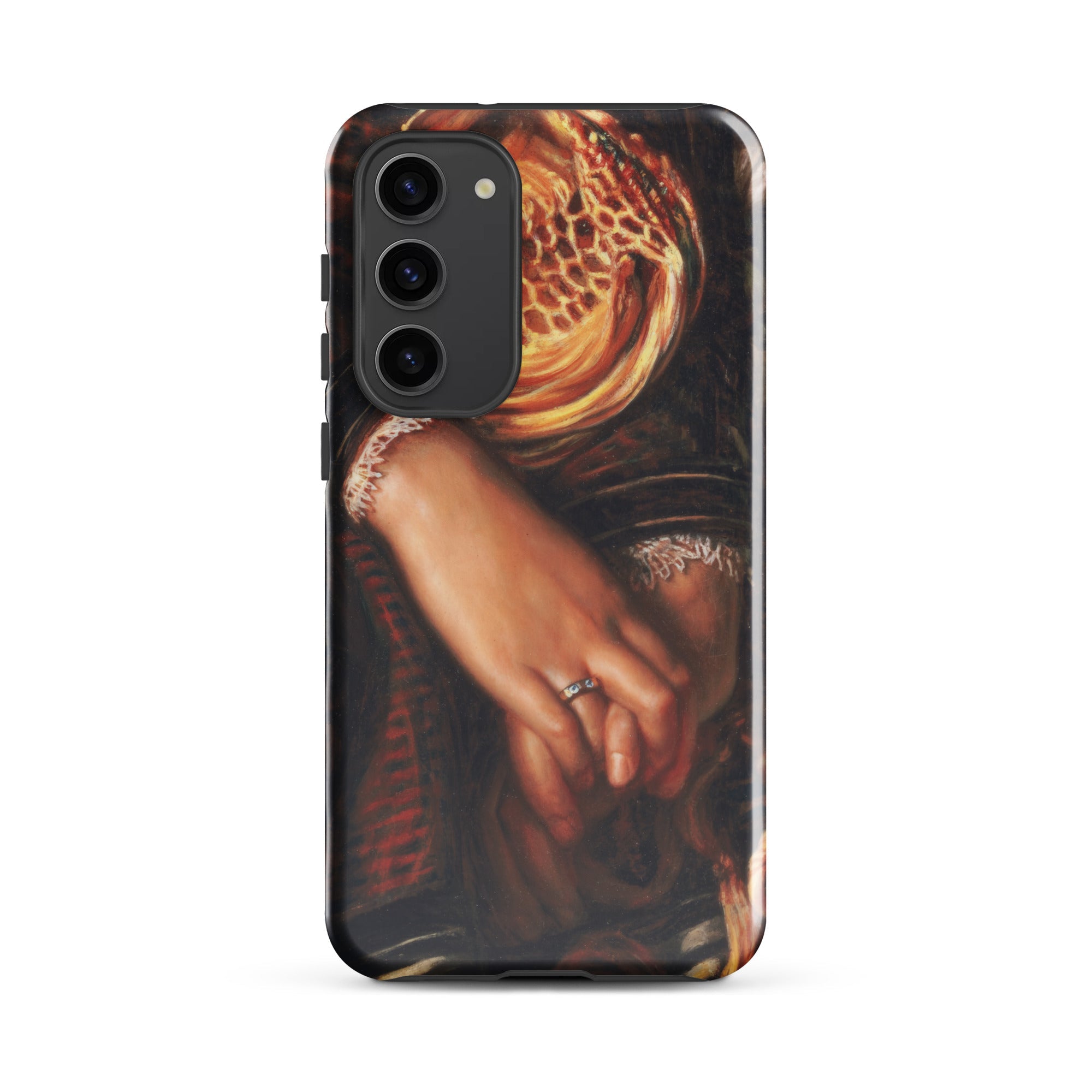 Il Dolce Far Niente William Holman Hunt Samsung Case, Galaxy S23 Plus / Gloss, Smartphone Case Classical Painting Person’s Hands
