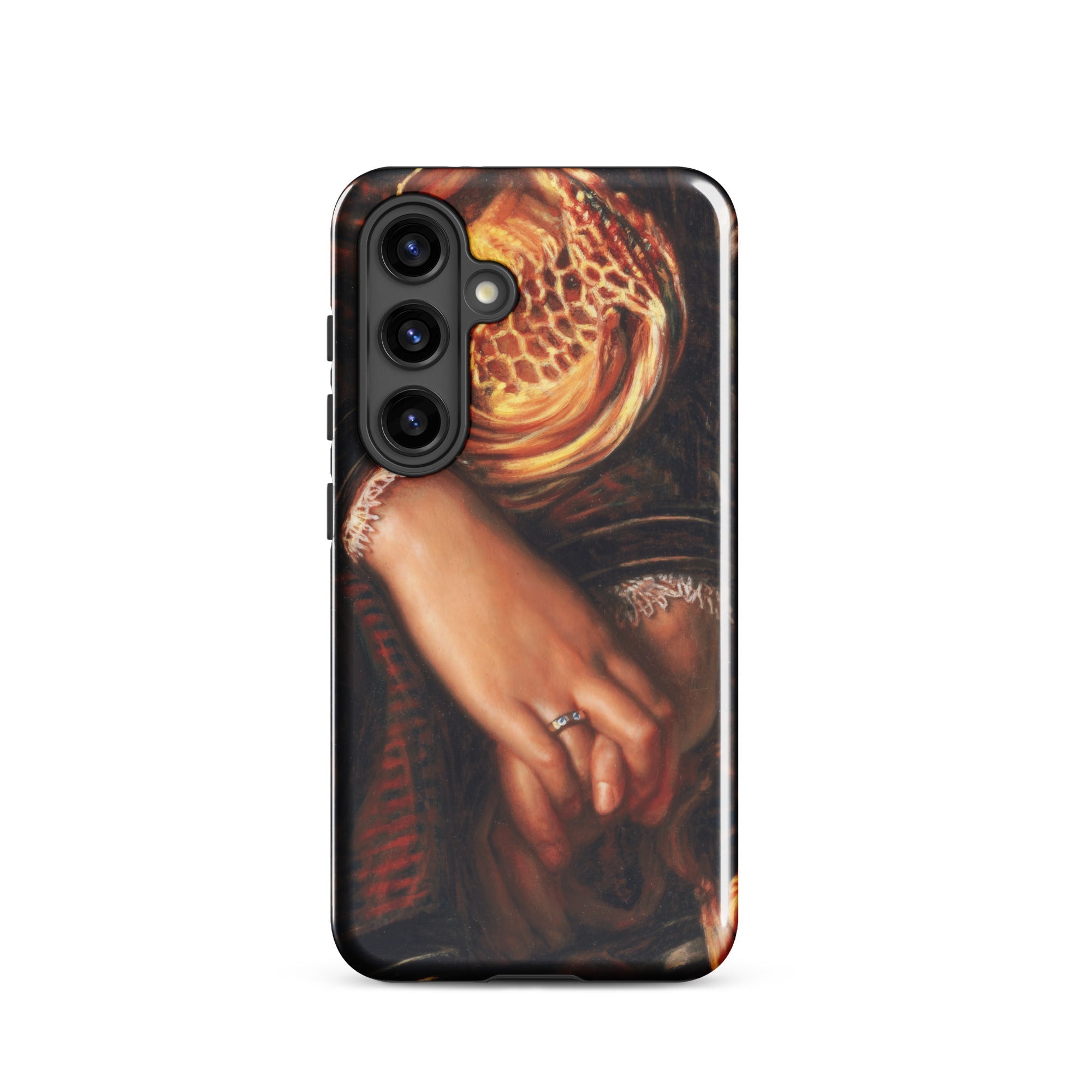 Il Dolce Far Niente William Holman Hunt Samsung Case, Galaxy S24 / Gloss, Smartphone Renaissance Style Painting Two Hands Clasped Ring