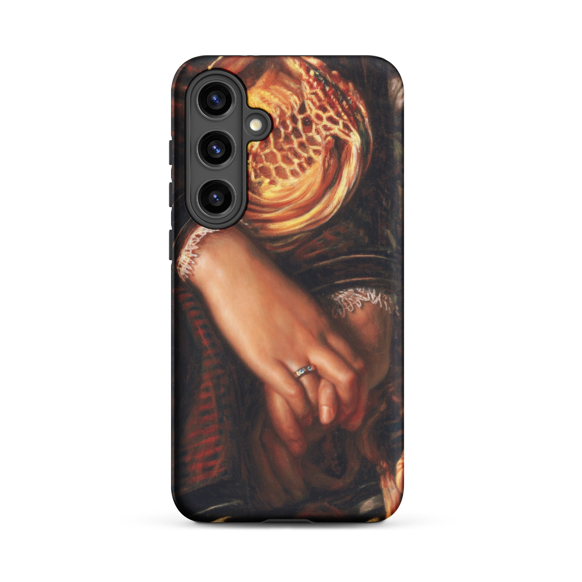 Il Dolce Far Niente William Holman Hunt Samsung Case, Galaxy S24 Plus / Matte, Smartphone Case Renaissance Style Painting Two Hands Adorned