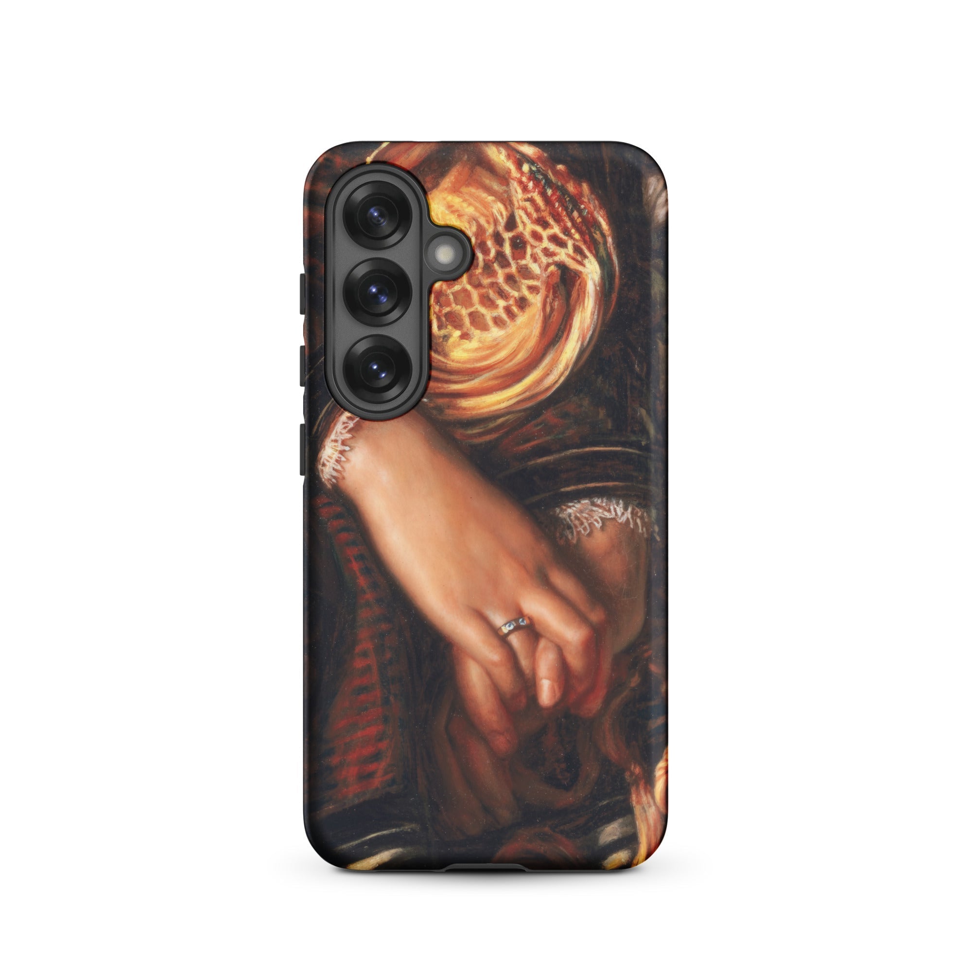Il Dolce Far Niente William Holman Hunt Samsung Case, Galaxy S25 / Matte, Smartphone Case Artistic Design Two Hands Clasped Ring