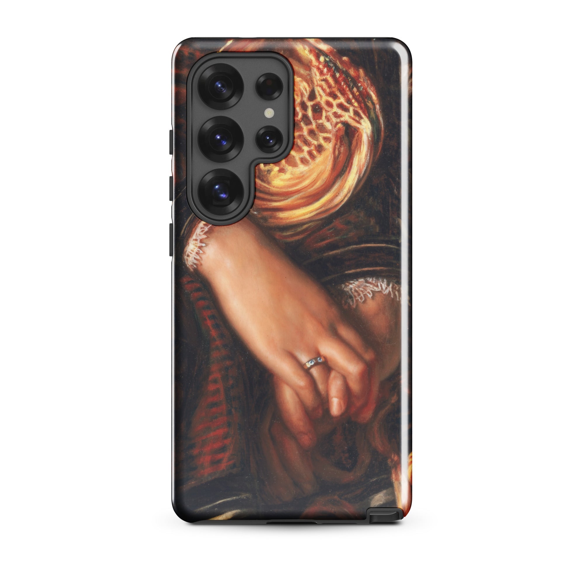 Il Dolce Far Niente William Holman Hunt Samsung Case, Galaxy S25 Ultra / Gloss, Smartphone Case Classical Painting Two Hands Clasped Ring