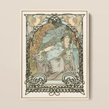 Ilsee Princesse De Tripoli - Alphonse Mucha Art Print / Canvas, 12x16’’ / 31x41cm / Natural Frame, Posters Prints & Visual Artwork, Toby