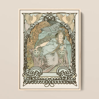 Ilsee Princesse De Tripoli - Alphonse Mucha Art Print / Canvas, 12x16’’ / 31x41cm / Natural Frame, Posters Prints & Visual Artwork, Toby