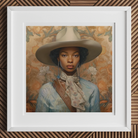 Imani - Black Lesbian Cowgirl Sapphic Art Print Posters Prints & Visual Artwork