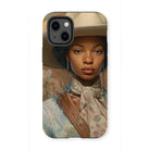 Imani - Black Sapphic Cowgirl Iphone Case - 13 Mini / Matte