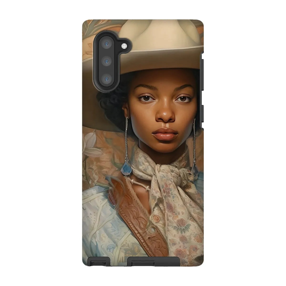 Imani The Lesbian Cowgirl - Sapphic Art Phone Case - Samsung Galaxy Note 10 / Matte - Mobile Phone Cases - Aesthetic Art