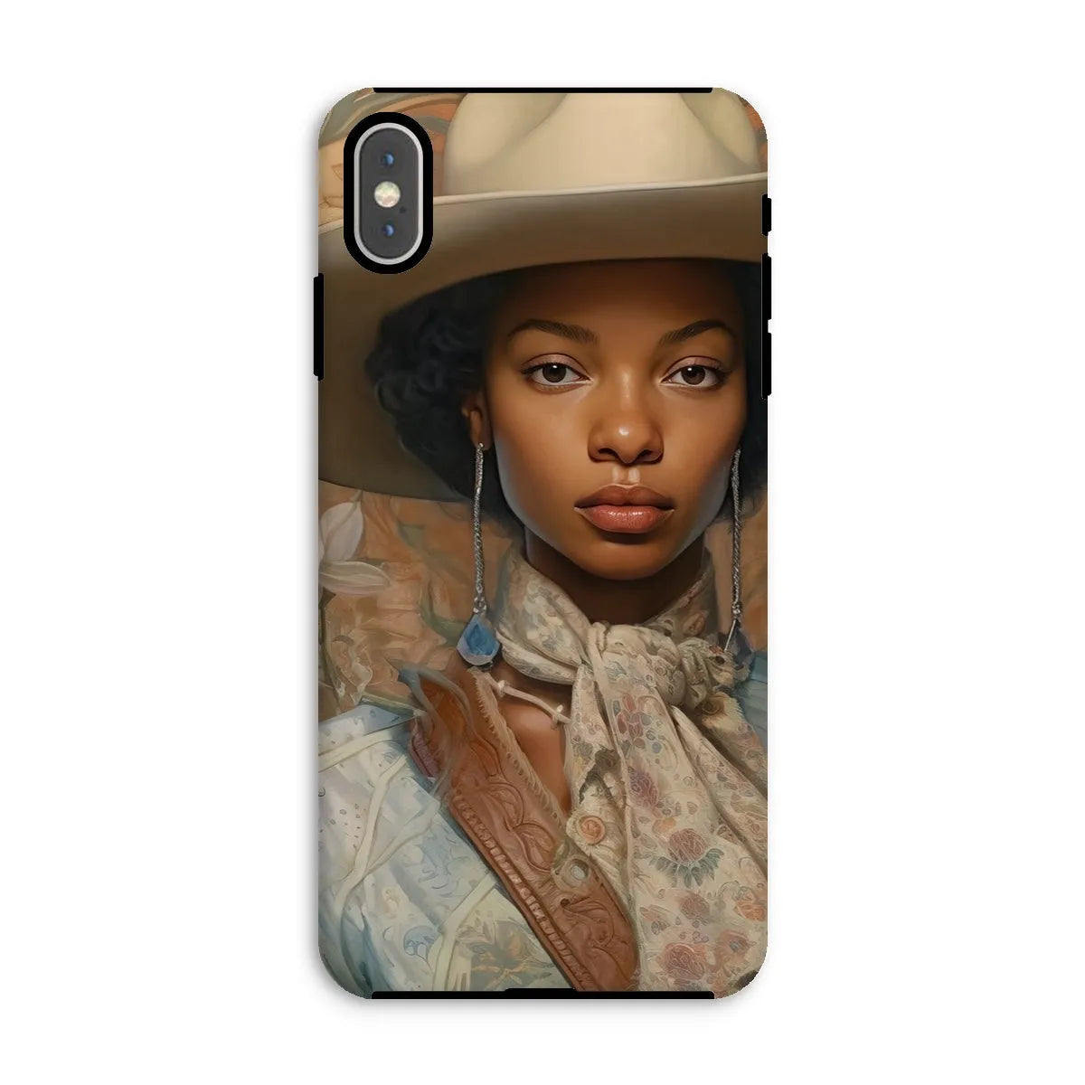 Imani The Lesbian Cowgirl - Sapphic Art Phone Case - Iphone Xs Max / Matte - Mobile Phone Cases - Aesthetic Art