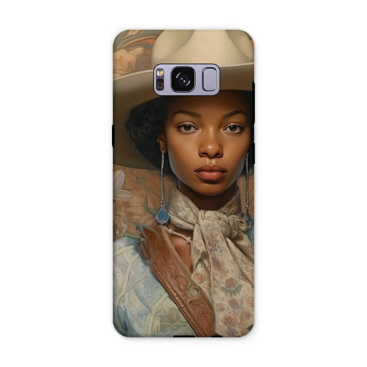 Imani The Lesbian Cowgirl - Sapphic Art Phone Case - Samsung Galaxy S8 Plus / Matte - Mobile Phone Cases - Aesthetic Art
