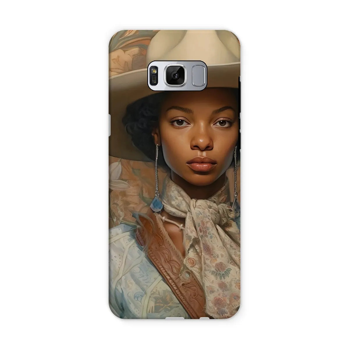 Imani The Lesbian Cowgirl - Sapphic Art Phone Case - Samsung Galaxy S8 / Matte - Mobile Phone Cases - Aesthetic Art