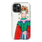 Imperial Princess - Manchu Fashion Iphone Case, 12 Pro / Matte, Phone Case Colorful Illustration Traditional Chinese Opera Character