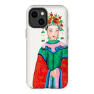 Imperial Princess - Manchu Fashion Iphone Case, 14 Plus / Matte, Phone Case Colorful Illustration Traditional Chinese Opera Character