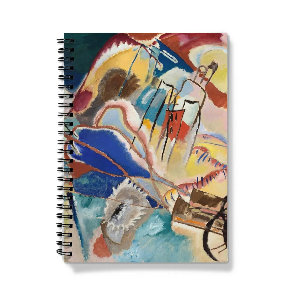 Improvisation No. 30 (cannons) - Vasily Kandinsky Notebook - A5 / Graph - Notebooks & Notepads - Aesthetic Art