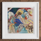 Improvisation No. 30 (cannons) Wassily Kandinsky Art Print, Abstract Painting Vibrant Colors Dynamic Shapes Framed White