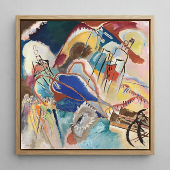Improvisation No. 30 (cannons) - Wassily Kandinsky Art Print / Canvas, 12x12’’ / 31x31cm / Natural Frame, Posters Prints & Visual Artwork,