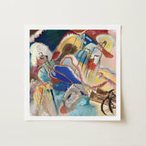 Improvisation No. 30 (cannons) - Wassily Kandinsky Art Print / Canvas Abstract Painting Bold Strokes Blue Red Yellow Black, Kandinsky’s,