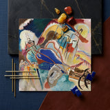Improvisation No. 30 (cannons) - Wassily Kandinsky Art Print / Canvas Vibrant Abstract Painting Bold Strokes Blue Red Yellow, Kandinsky’s,