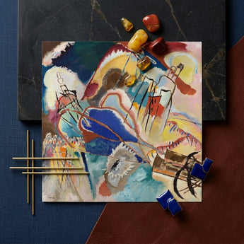 Improvisation No. 30 (cannons) - Wassily Kandinsky Art Print / Canvas Vibrant Abstract Painting Bold Strokes Blue Red Yellow, Kandinsky’s,