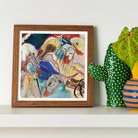 Improvisation No. 30 (cannons) Wassily Kandinsky Art Print, Framed Abstract Painting Blue Red Yellow Brushstrokes Decorative