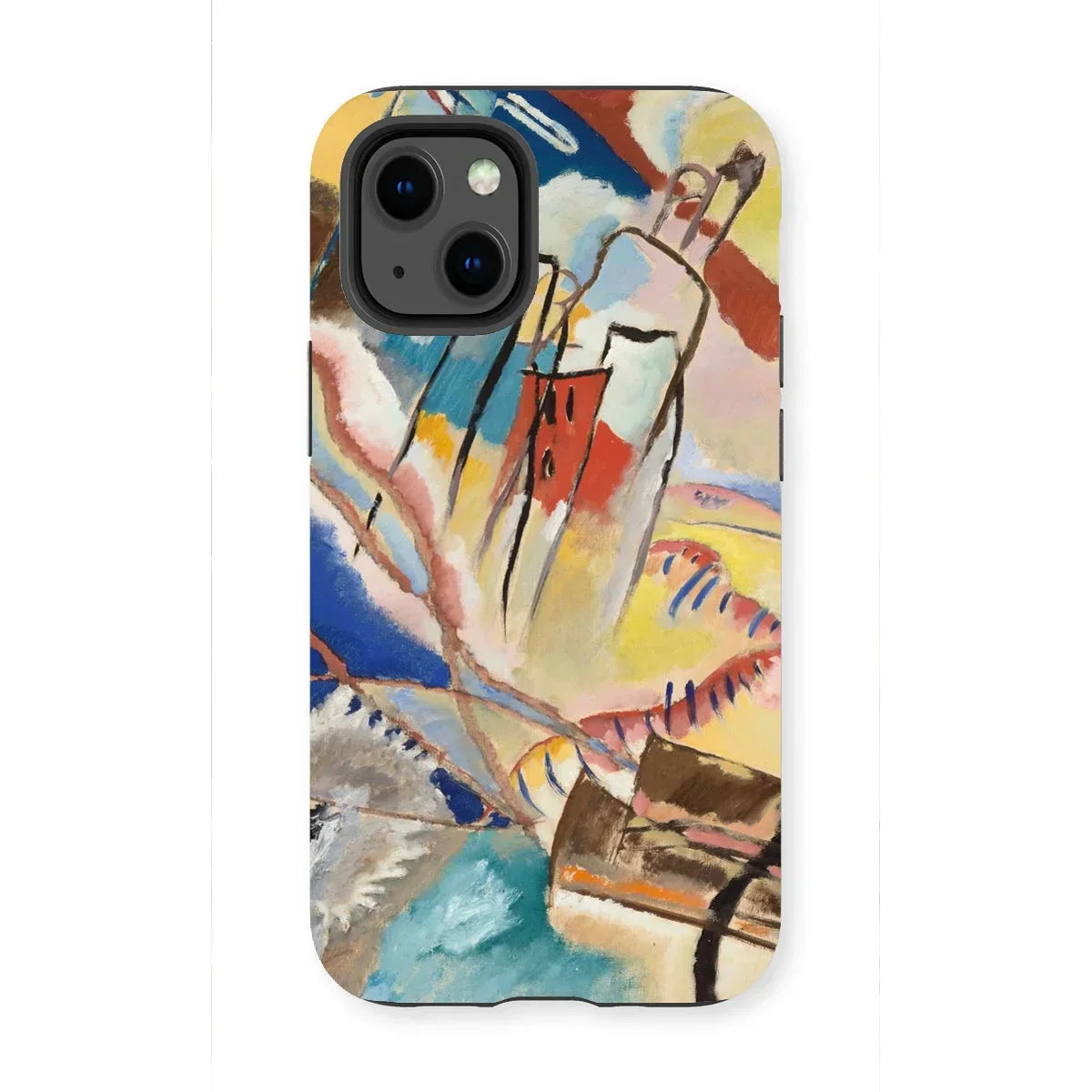 Improvisation No. 30 - Wassily Kandinsky Iphone Case, 13 Mini / Matte, Abstract Art-inspired Phone Case Colorful Geometric Shapes
