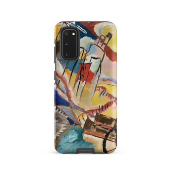 Improvisation No. 30 - Wassily Kandinsky Phone Case Samsung Galaxy S20 / Matte Vibrant Abstract Phone Case Bold Strokes Red Yellow