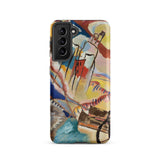 Improvisation No. 30 - Wassily Kandinsky Phone Case Samsung Galaxy S21 / Matte Vibrant Abstract Phone Case Bold Strokes Red Yellow