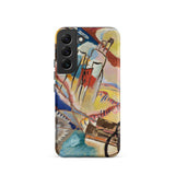 Improvisation No. 30 - Wassily Kandinsky Phone Case Samsung Galaxy S22 / Matte Vibrant Abstract Phone Case Bold Strokes Red Blue