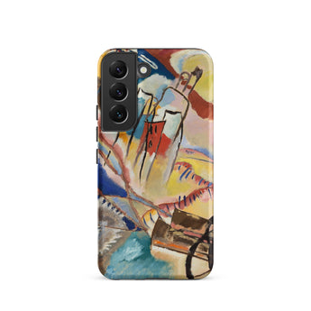 Improvisation No. 30 - Wassily Kandinsky Phone Case Samsung Galaxy S22 / Matte Vibrant Abstract Phone Case Bold Strokes Red Blue