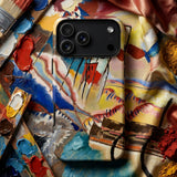 Improvisation No. 30 - Wassily Kandinsky Phone Case Vibrant Abstractly Painted Phone Case Bold Strokes Red Kandinsky’s Revolutionary