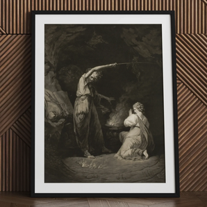 An Incantation - John Dixon Art Print, Black Framed Angel