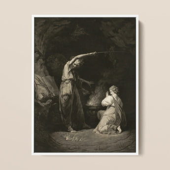 An Incantation - John Dixon Art Print / Canvas, 12x16’’ / 31x41cm / White Frame, Posters Prints & Visual Artwork, Toby Leon